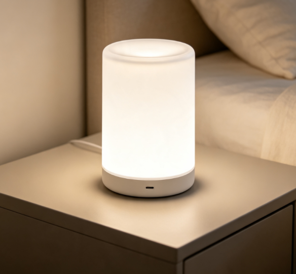 Minimalist Cylindrical Rechargeable Soft Light Sleep Lamp – Bedside Ambient Nightlight