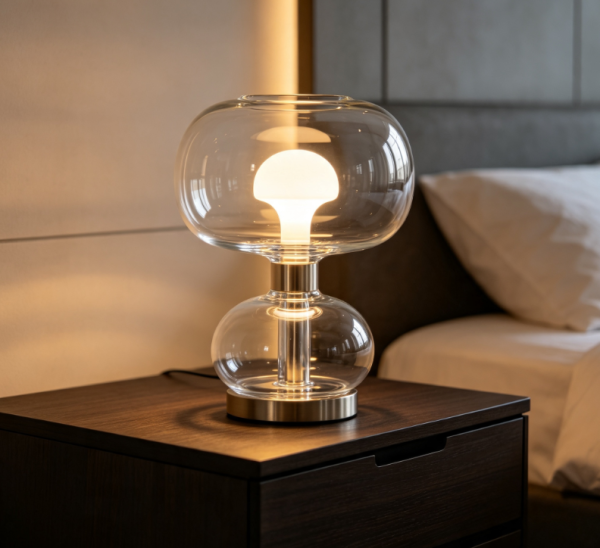 L Shaped Smart Multifunctional Sleep Lamp – Wireless Charging Bedside Ambient Table Lamp